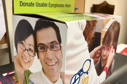 Recycle for Sight Collection Box at Canadian Record