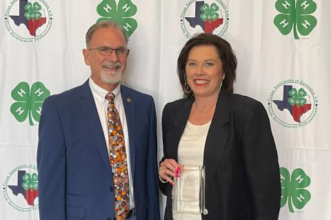 Pictured with Tanya Holloway is the 4-H Program Director for Texas A&M AgriLife Extension Service, Dr. Montza Williams.