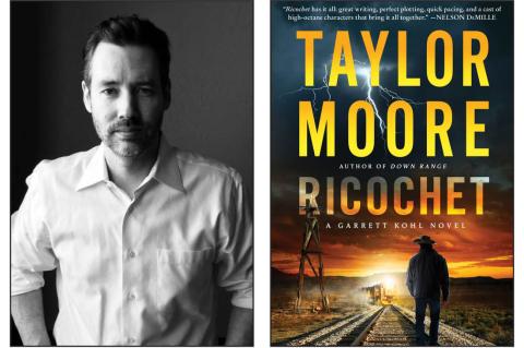 Author Taylor Moore and his newly-released book, Ricochet