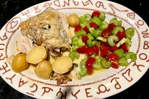 Michael’s Famous Sage Chicken with Creamy Potatoes