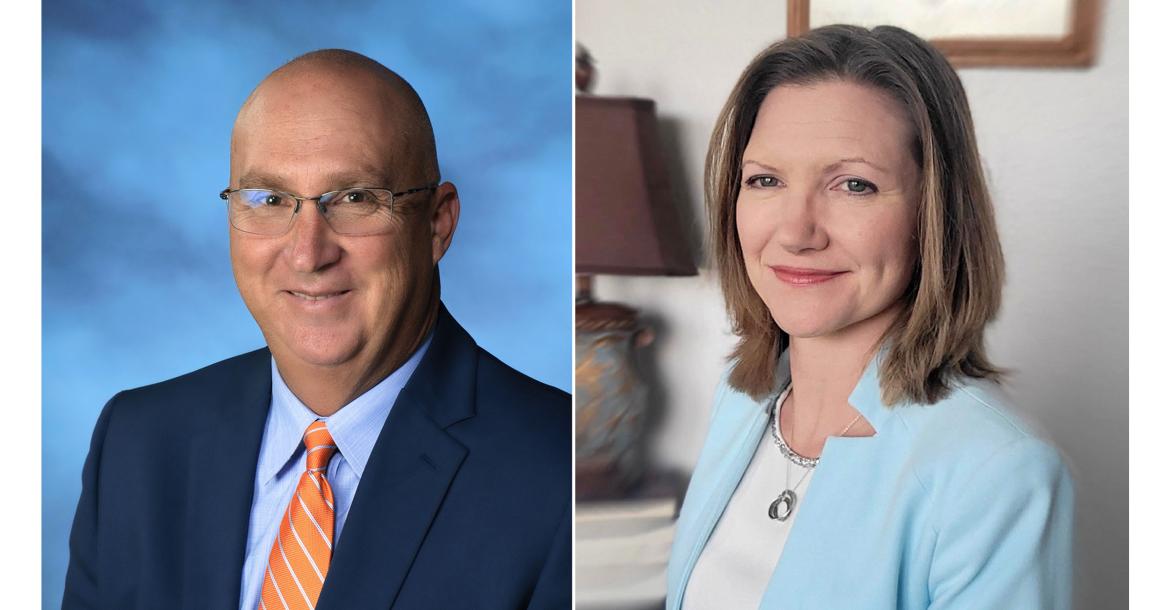 Kyle Lynch and Dr. Julia McMains