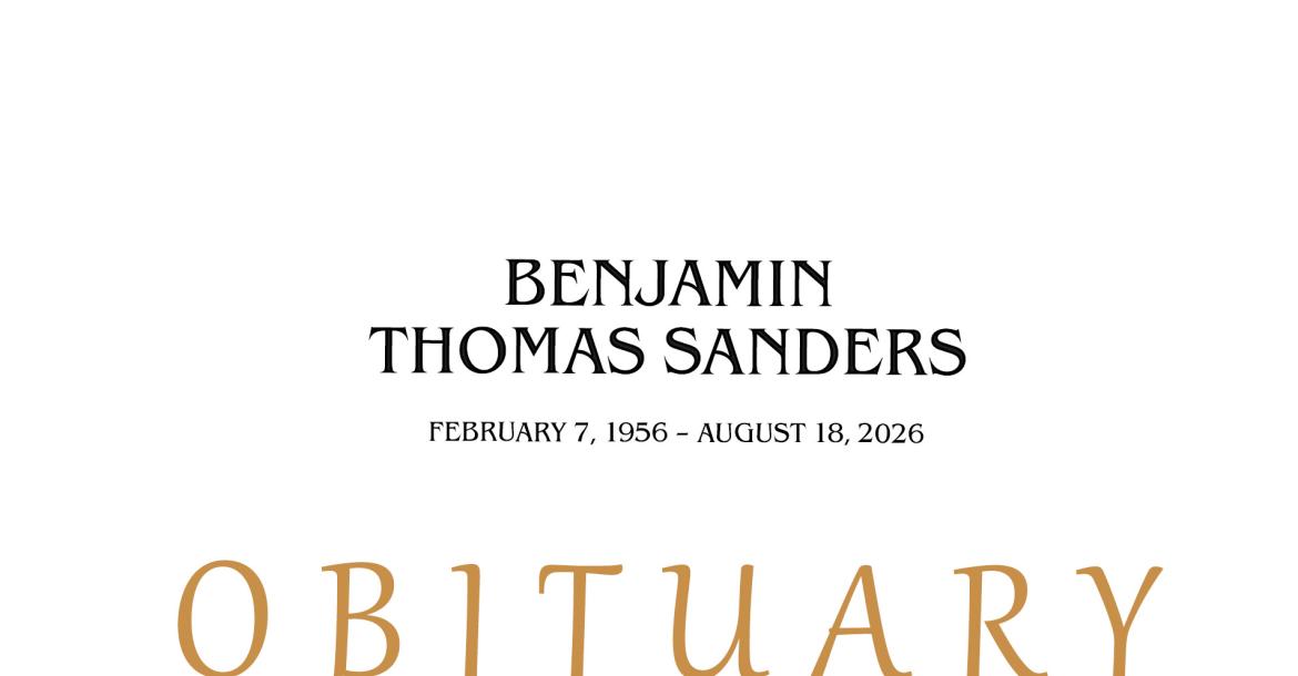 Benjamin Thomas Sanders